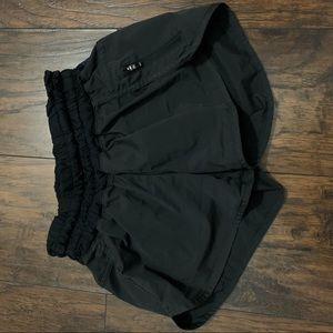 Black Lululemon tracker shorts